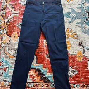 LULU LEMON NAVY BLUE ABC PANT - SLIM FIT SIZE M
